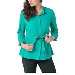 AmberNoon II by Dr. Erum Ilyas SunKnit Jacket Bright Teal - Regular
